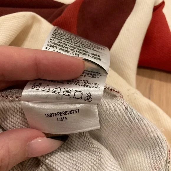 Burton Marimekko Floral Long Sleeve Top - Red and Cream - Picture 5 of 7